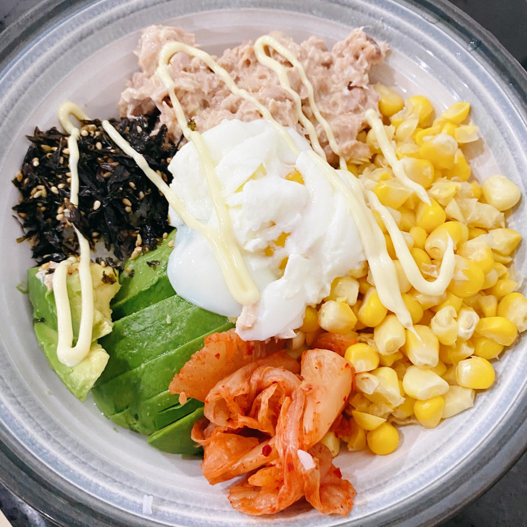 超简单❗️Brunch🔥牛油果金枪鱼拌饭
