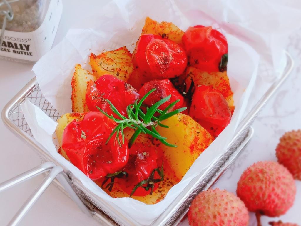迷迭香小番茄🍅烤土豆的做法