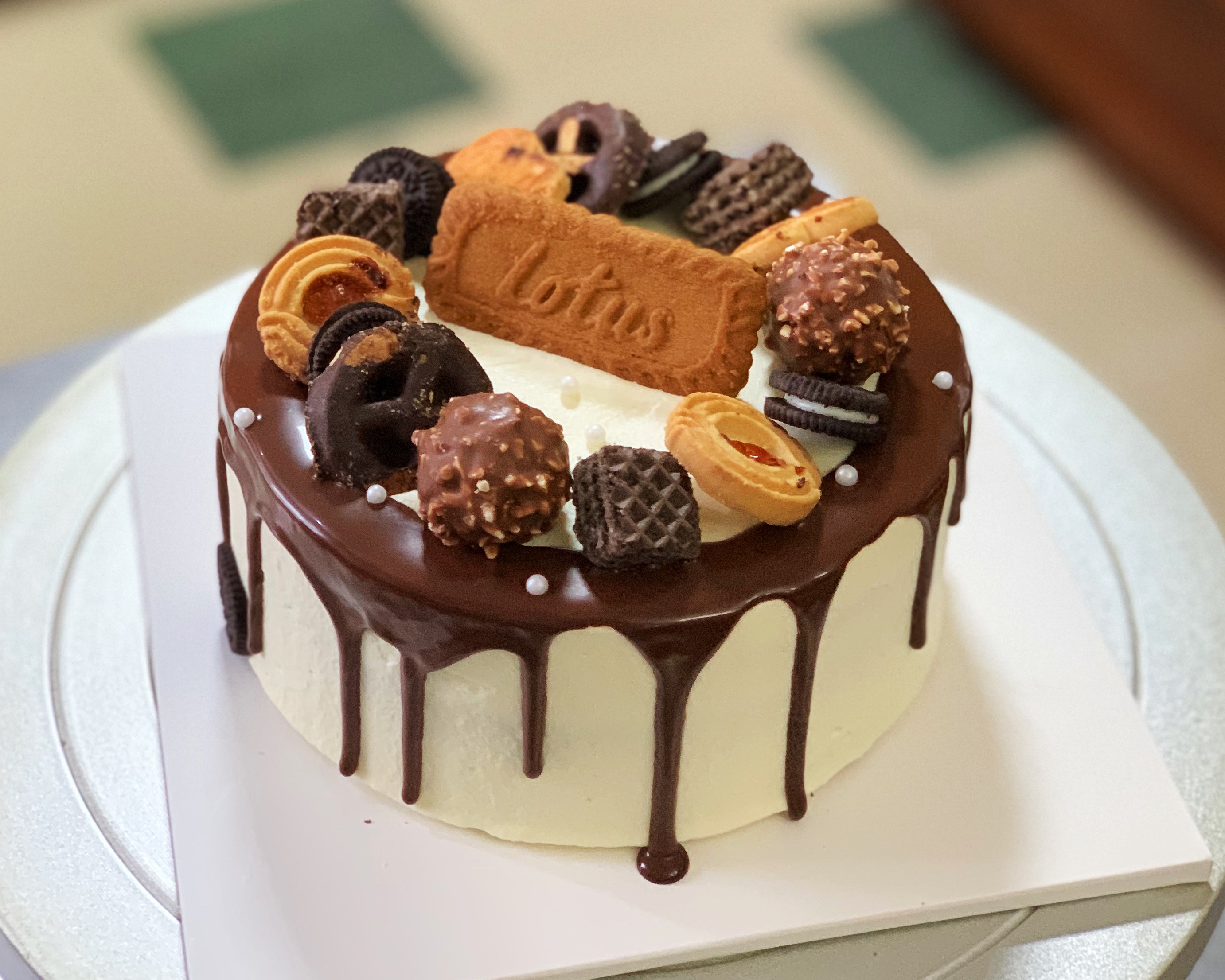 巧克力淋面格子蛋糕的做法