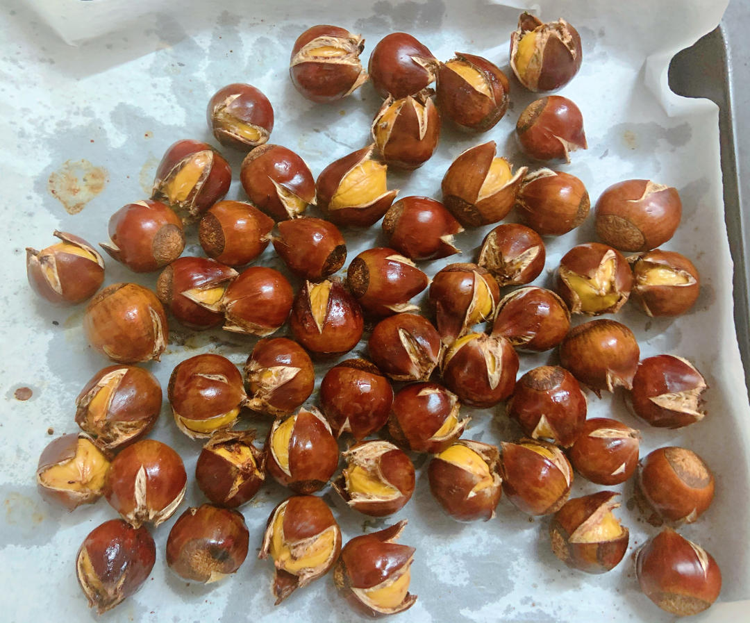 懒人版烤锥栗