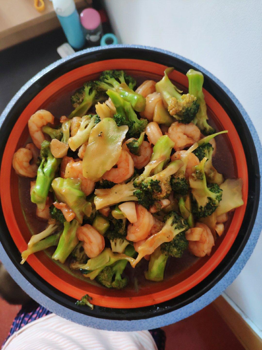 西兰花炒虾仁🍤