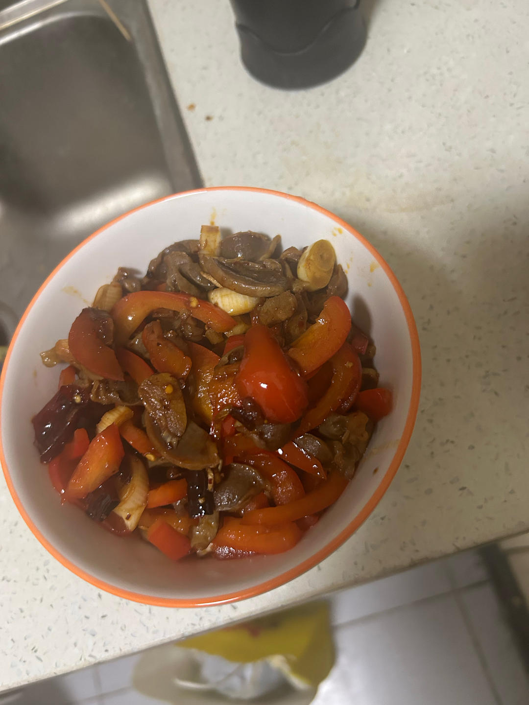 爆炒鸡胗