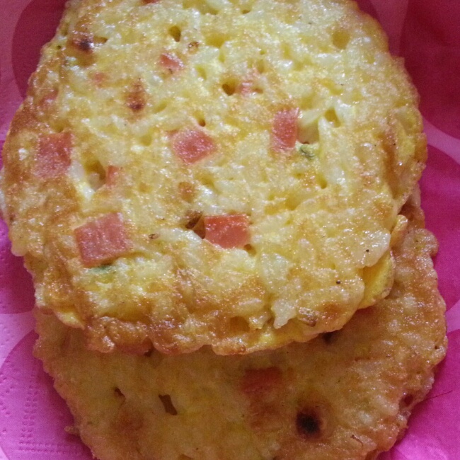 玉米鸡蛋米饭煎饼