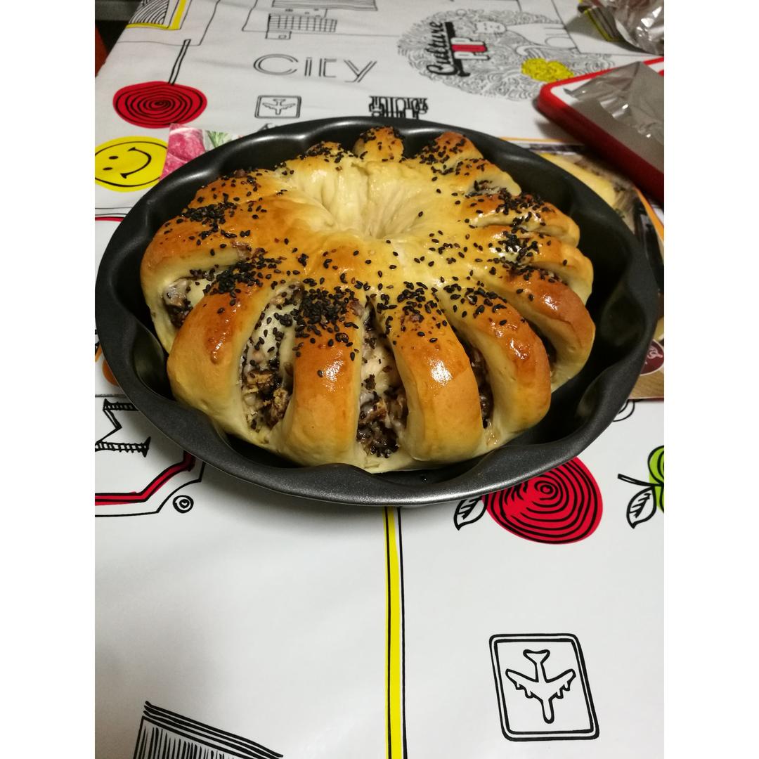 奶油乳酪核桃面包