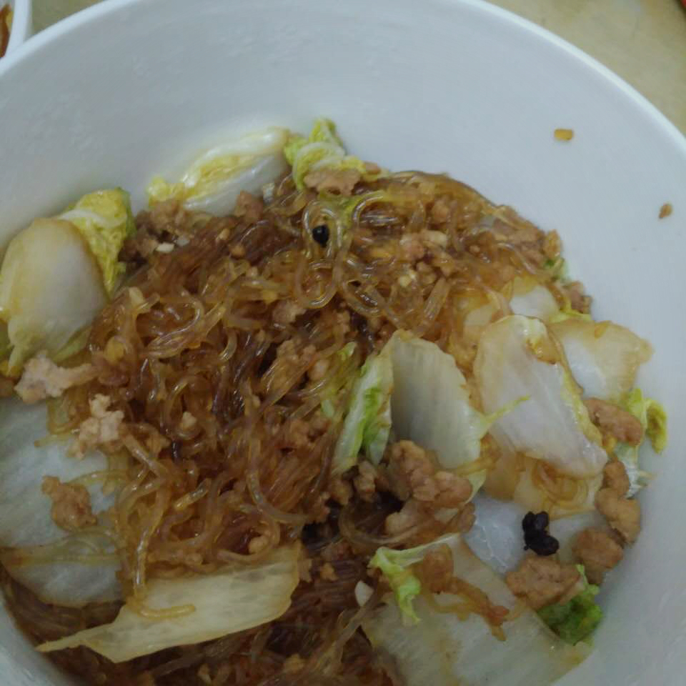 白菜肉沫炖粉条
