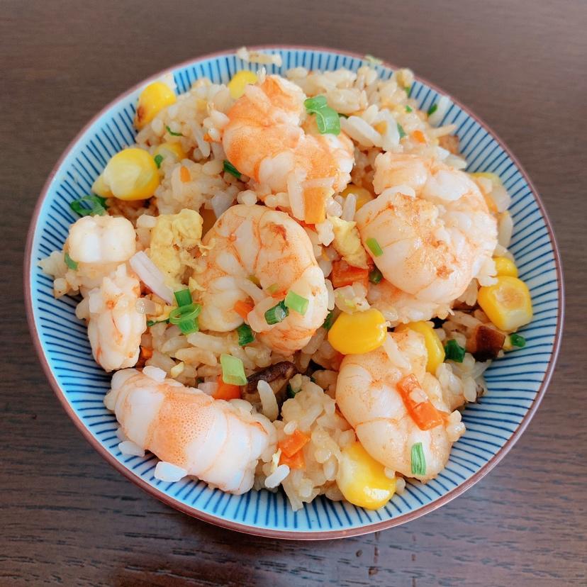 鲜虾炒饭