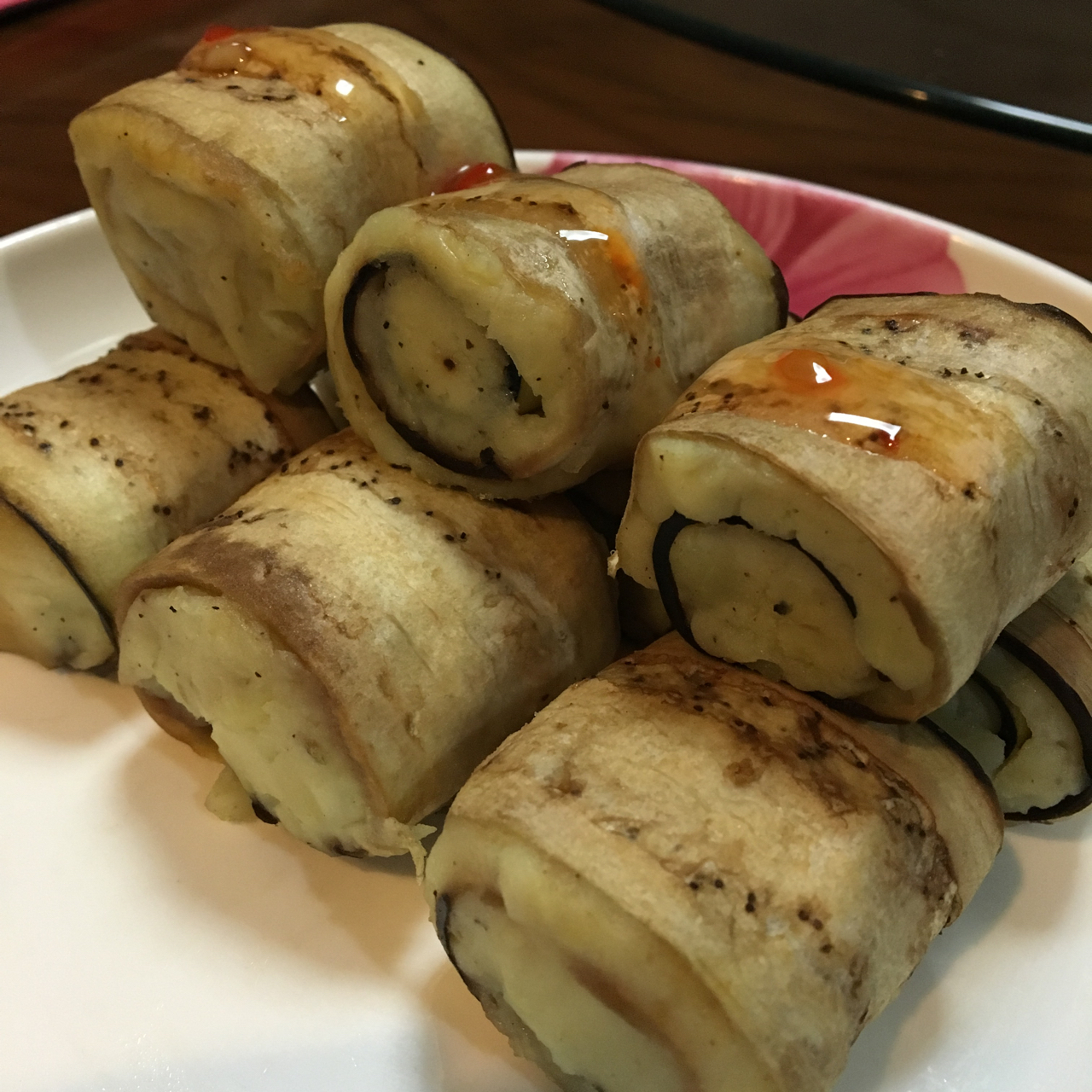 烤土豆泥茄子卷（Mashed Potato and Aubergines Roll)