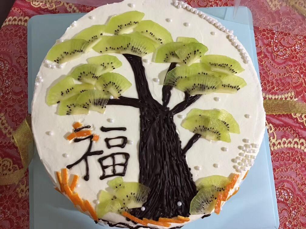 不老松手绘蛋糕