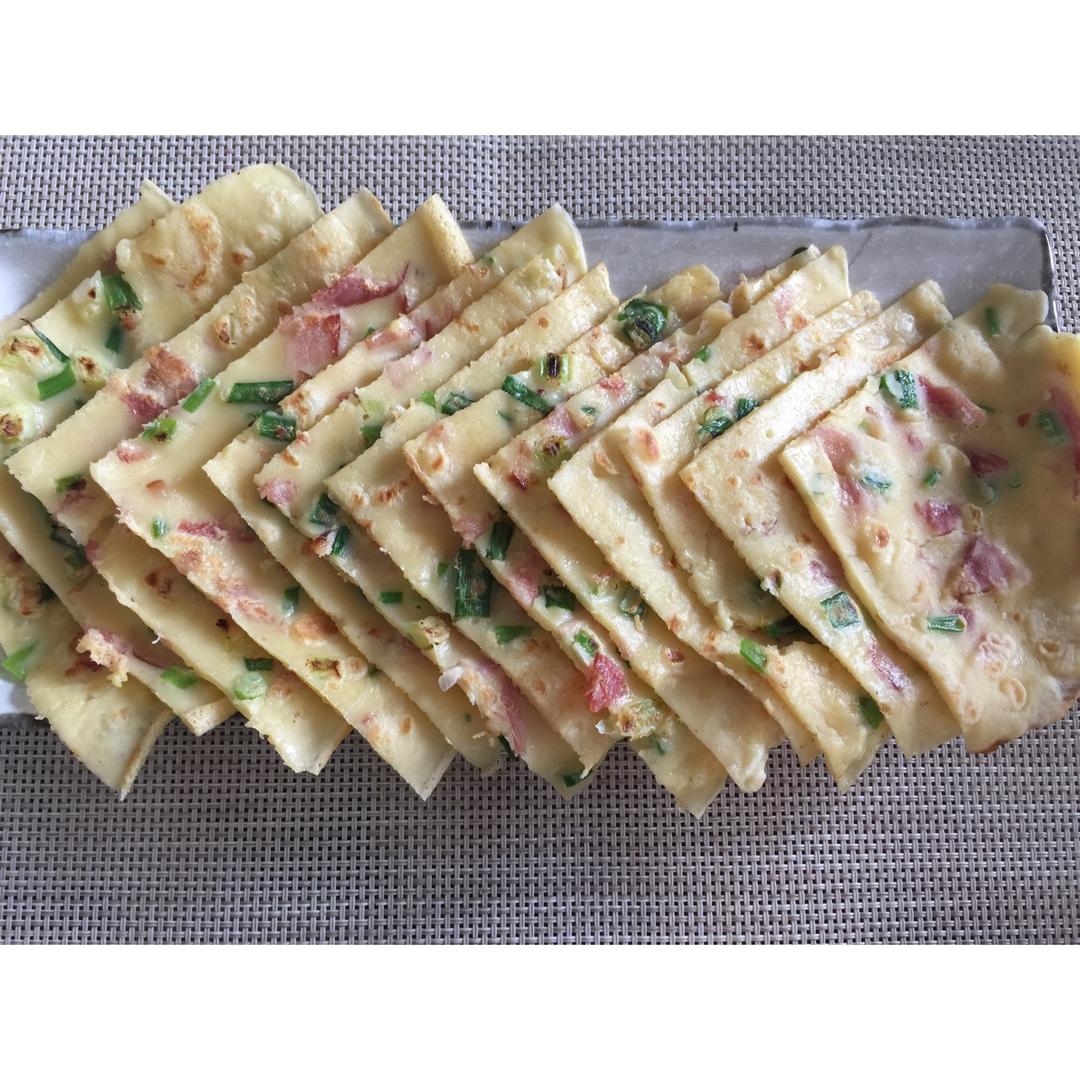 培根香葱鸡蛋饼