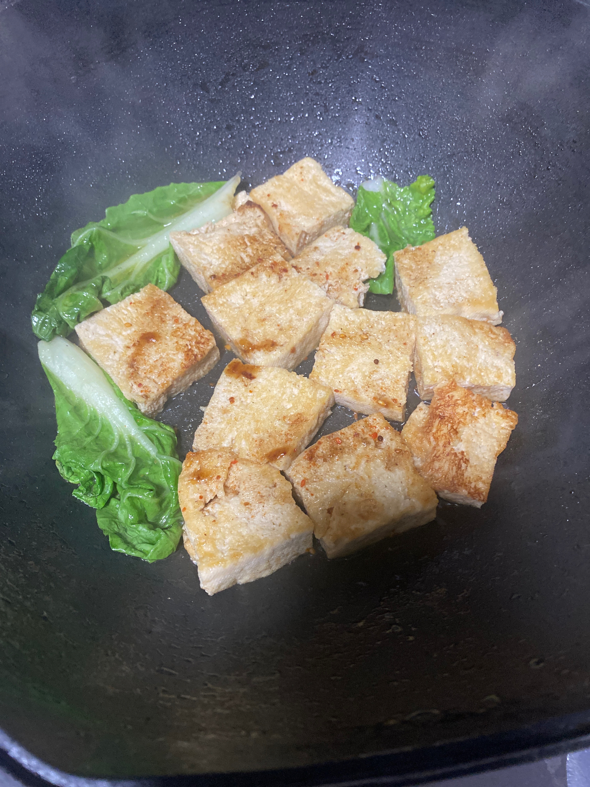 秒杀路边摊的香煎豆腐‼️好吃到爆‼️‼️简单快手 比肉还好吃