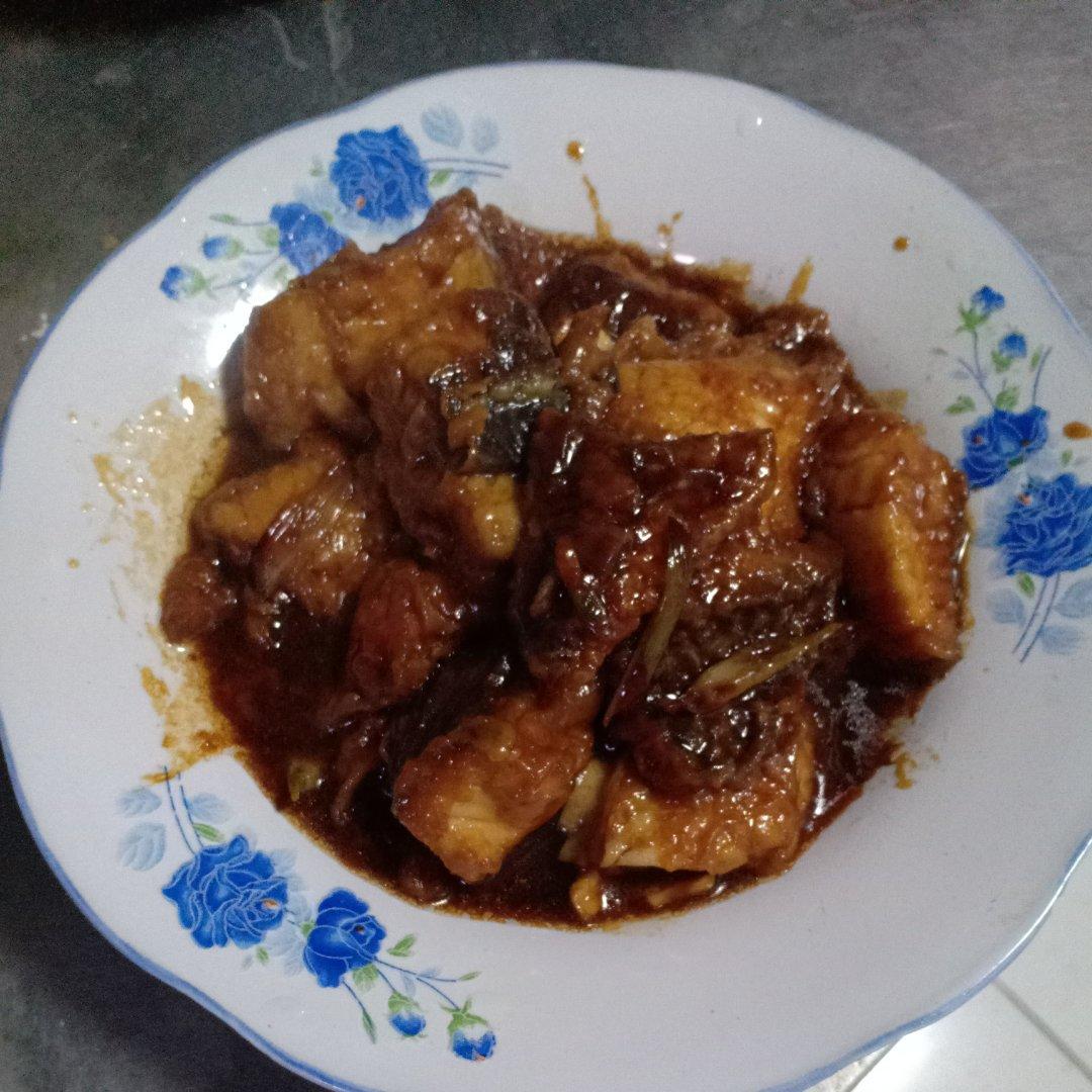 零基础也能做鱼 红烧没刺儿的鲷鱼块（罗非鱼）