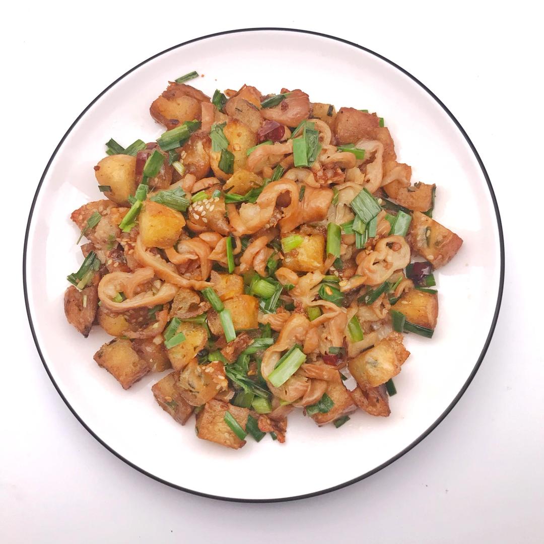 福建风味光饼炒大肠（十分钟一盘菜）