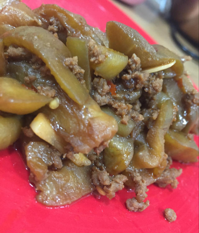 红烧肉沫茄子