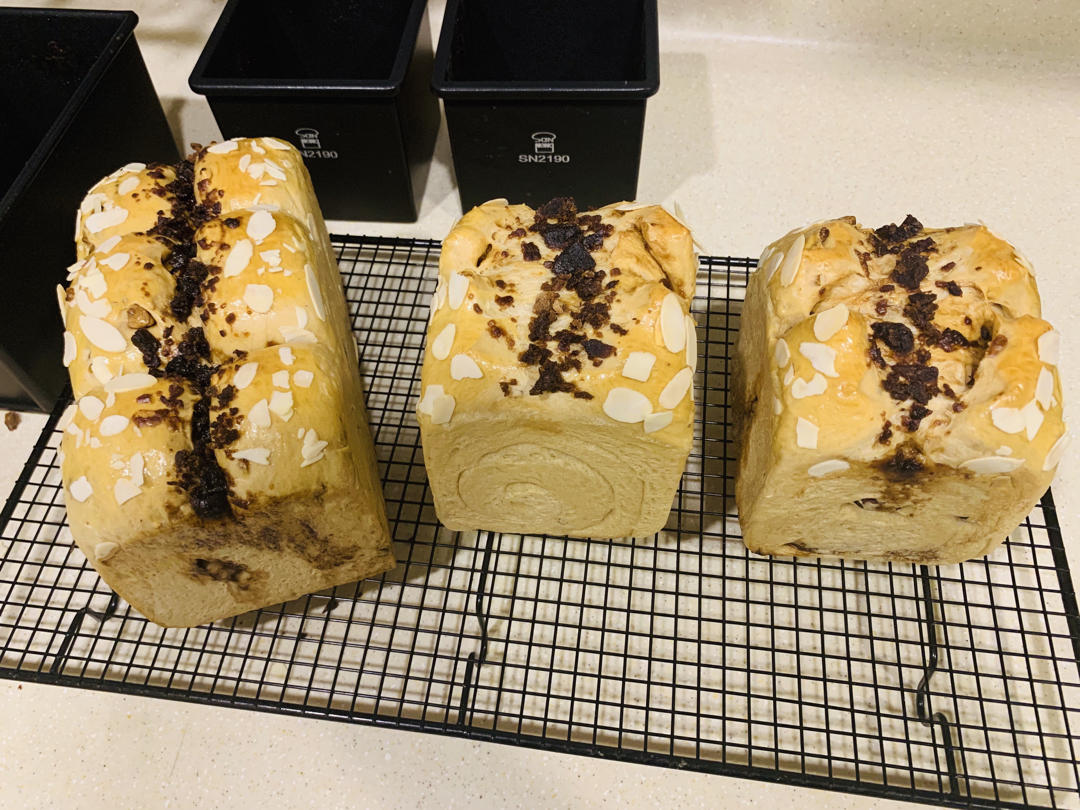 🍬黑糖香の懒人版黑糖吐司(松软系列)🍥