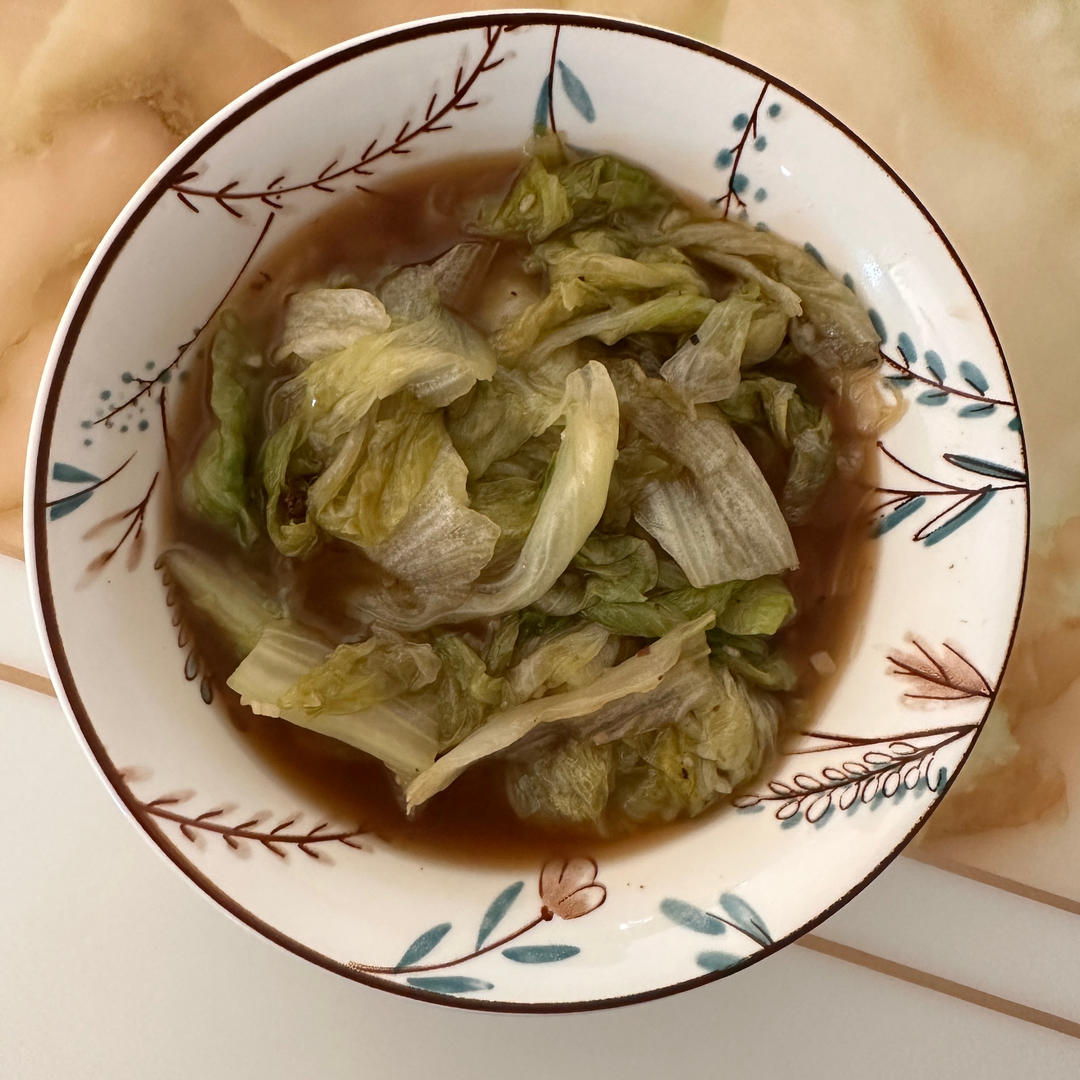 清炒圆生菜（超简单）