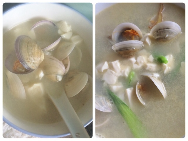 蛤蜊豆腐汤