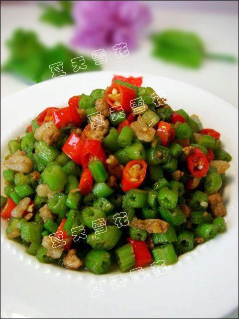 肉沫南瓜藤的做法
