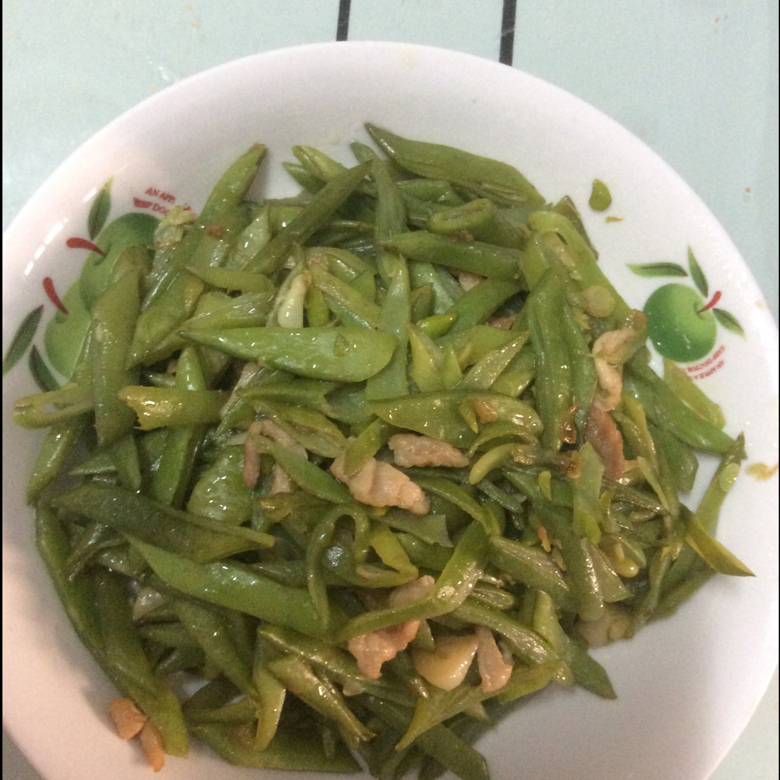 肉末炒豆角丝