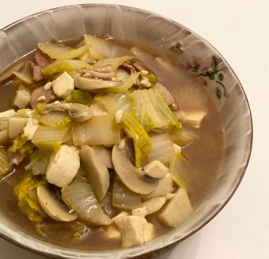 冬季最爱的家常菜！大白菜炖大豆腐或干豆腐