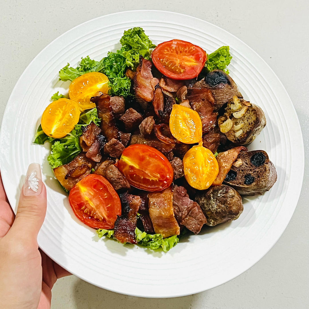 全肉沙拉🥗 一人食的做法