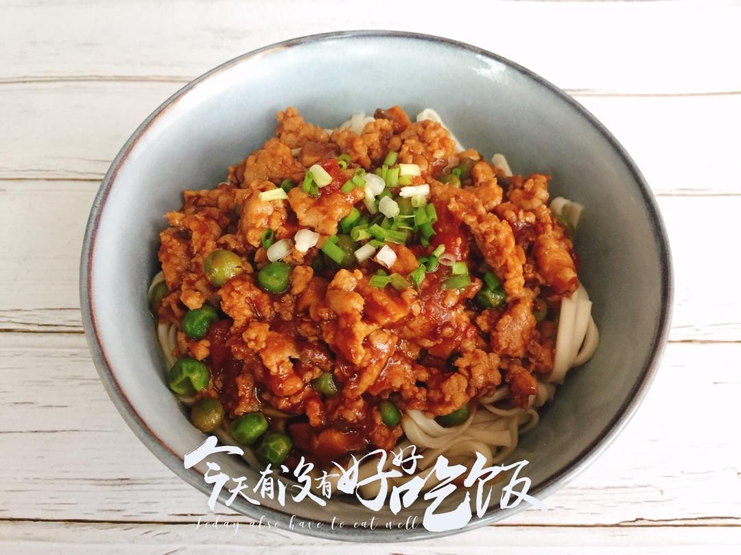 家常肉末面