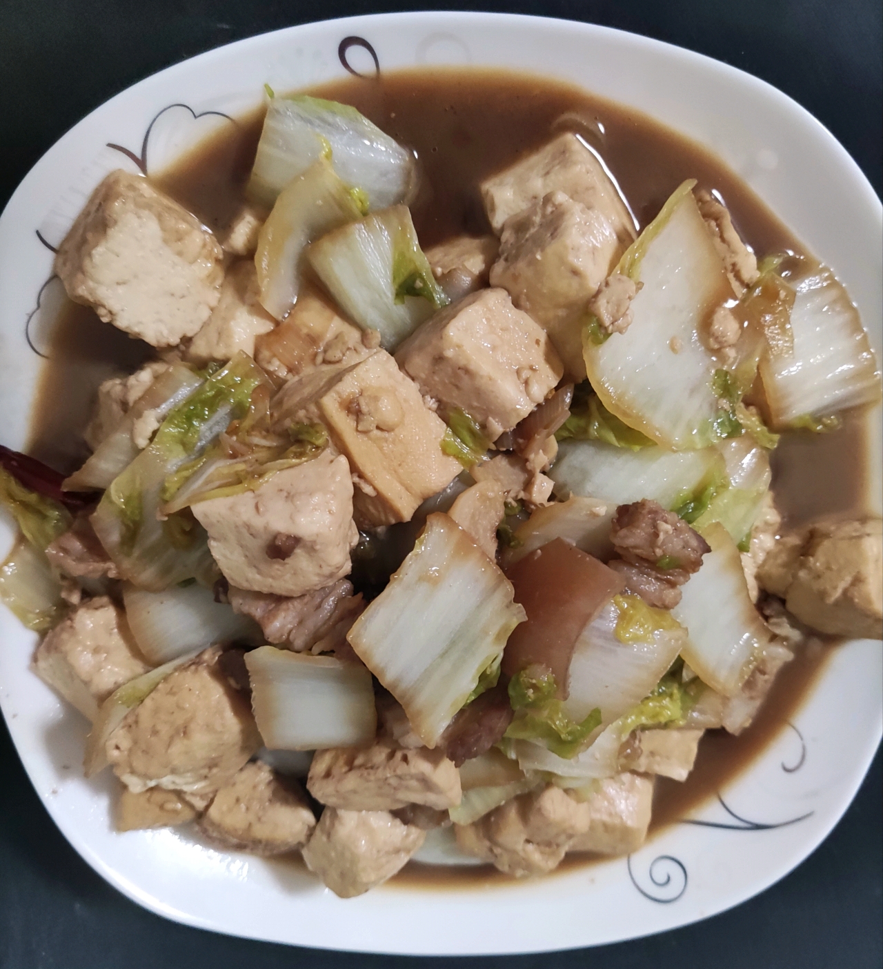 冬季最爱的家常菜！大白菜炖大豆腐或干豆腐