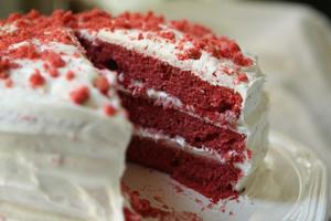 【情人节】 红色天鹅绒蛋糕 红丝绒蛋糕的做法 步骤8