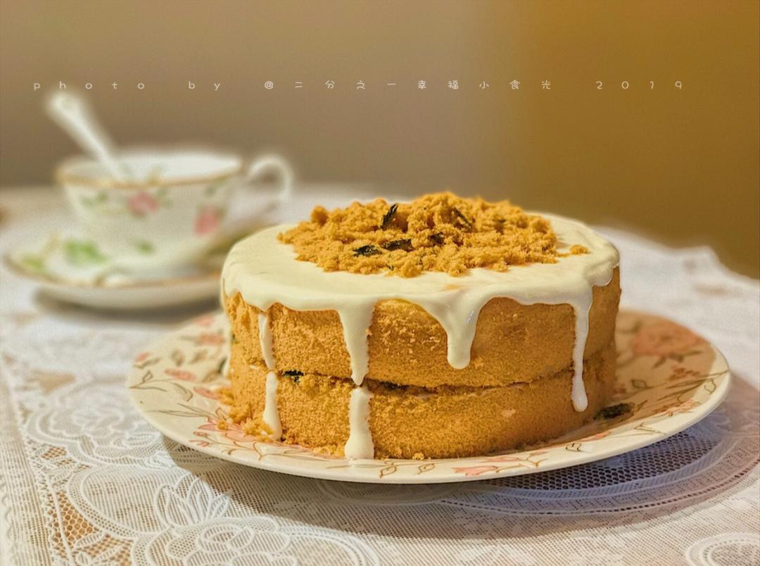 常用的后蛋法6寸圆模原味戚风（借鉴妃娟大师的拜拜蛋糕配方）的做法