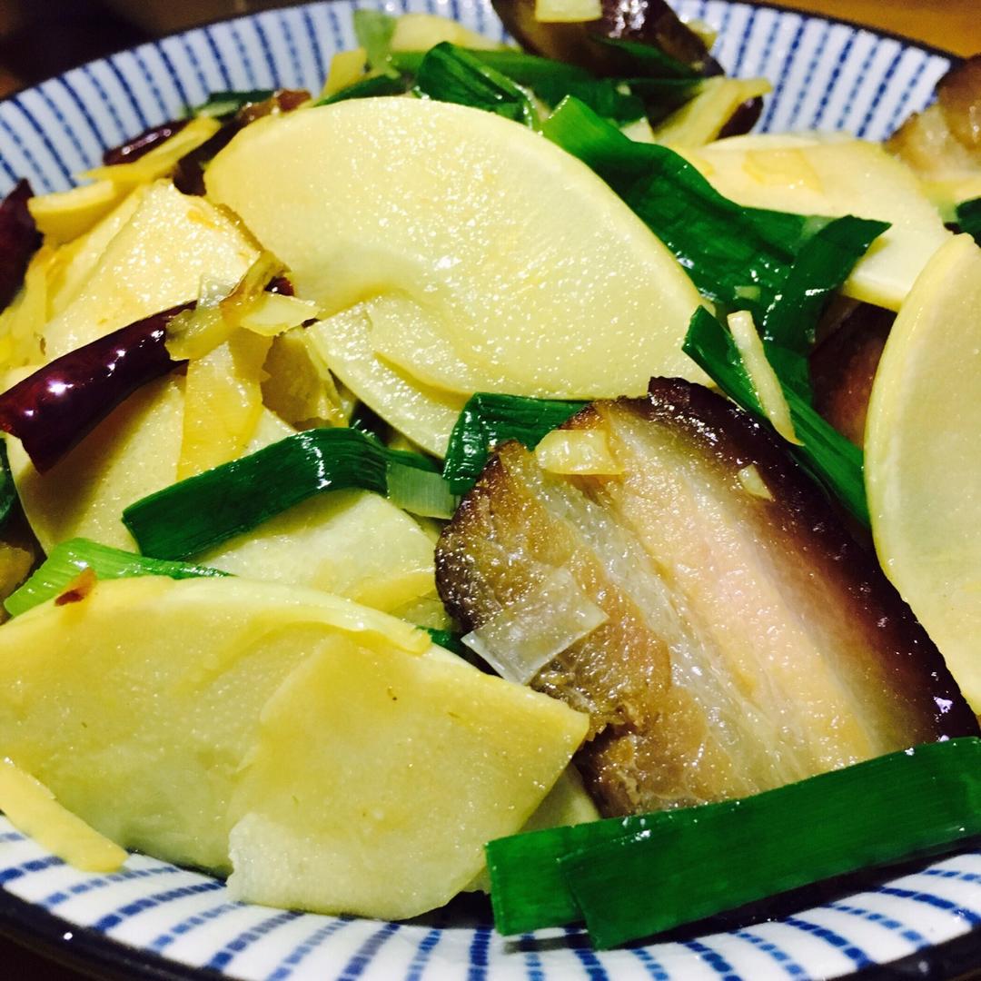 冬笋炒腊肉