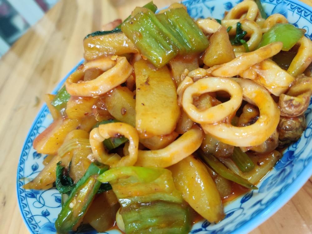 香辣鱿鱼的做法