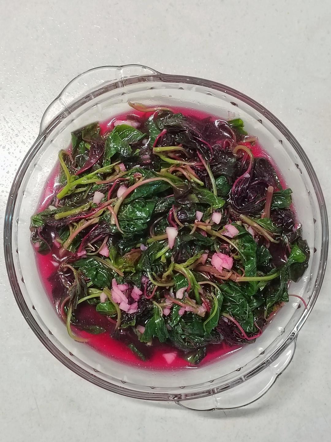 清炒红苋菜（简单菜也有窍门，一看就明白）