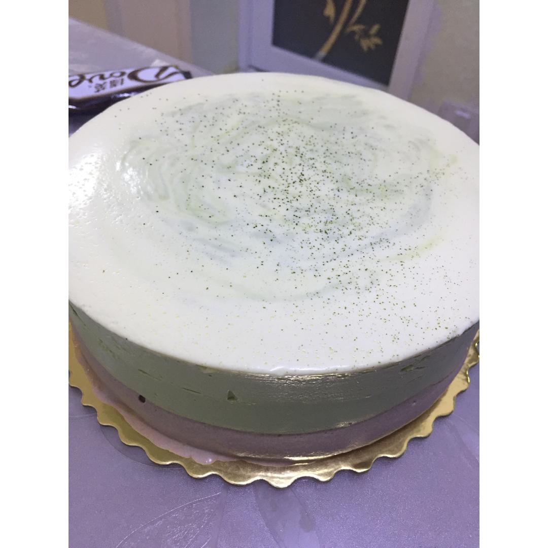 巧克力抹茶慕斯蛋糕