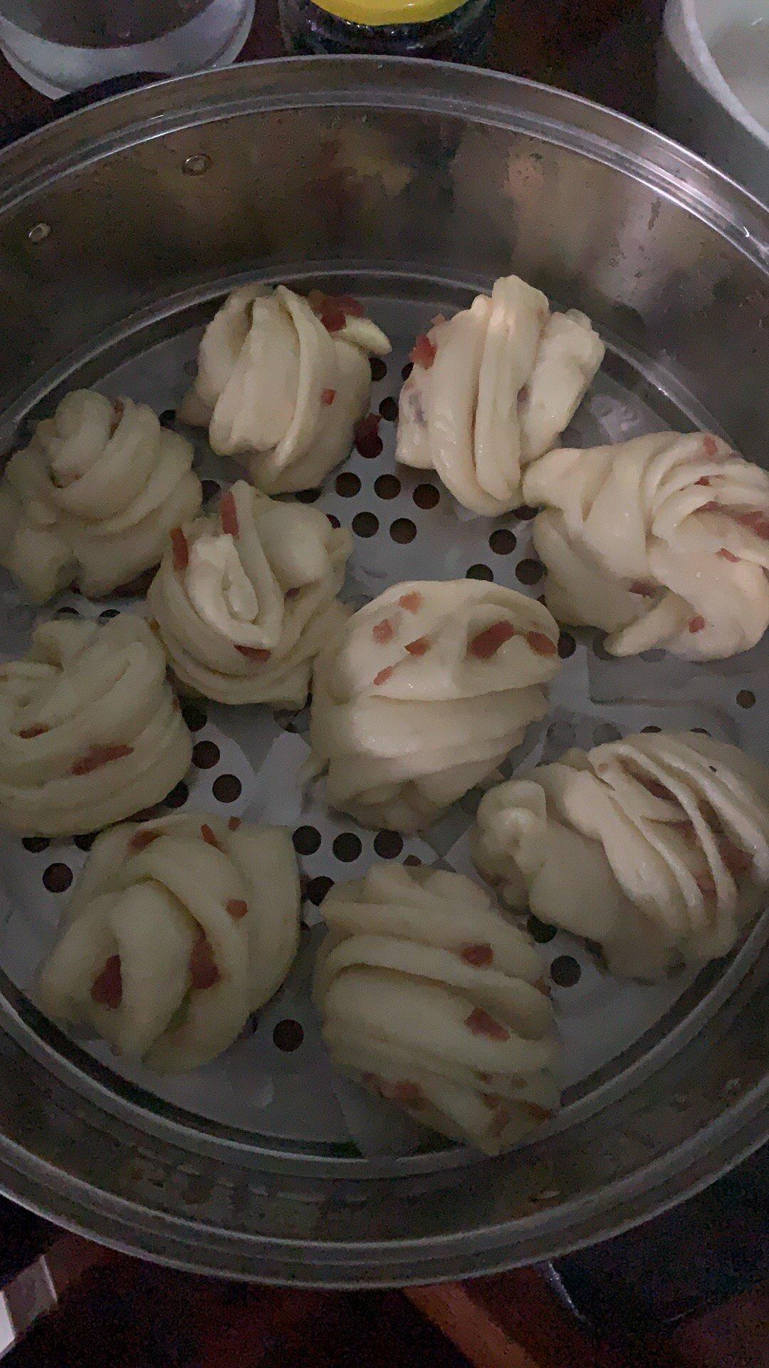 芝麻酱红糖花卷