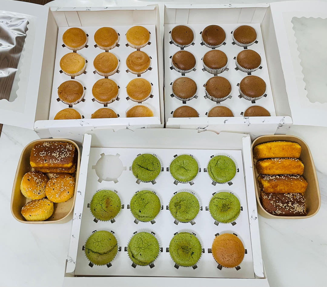 多种口味奶油杯子蛋糕