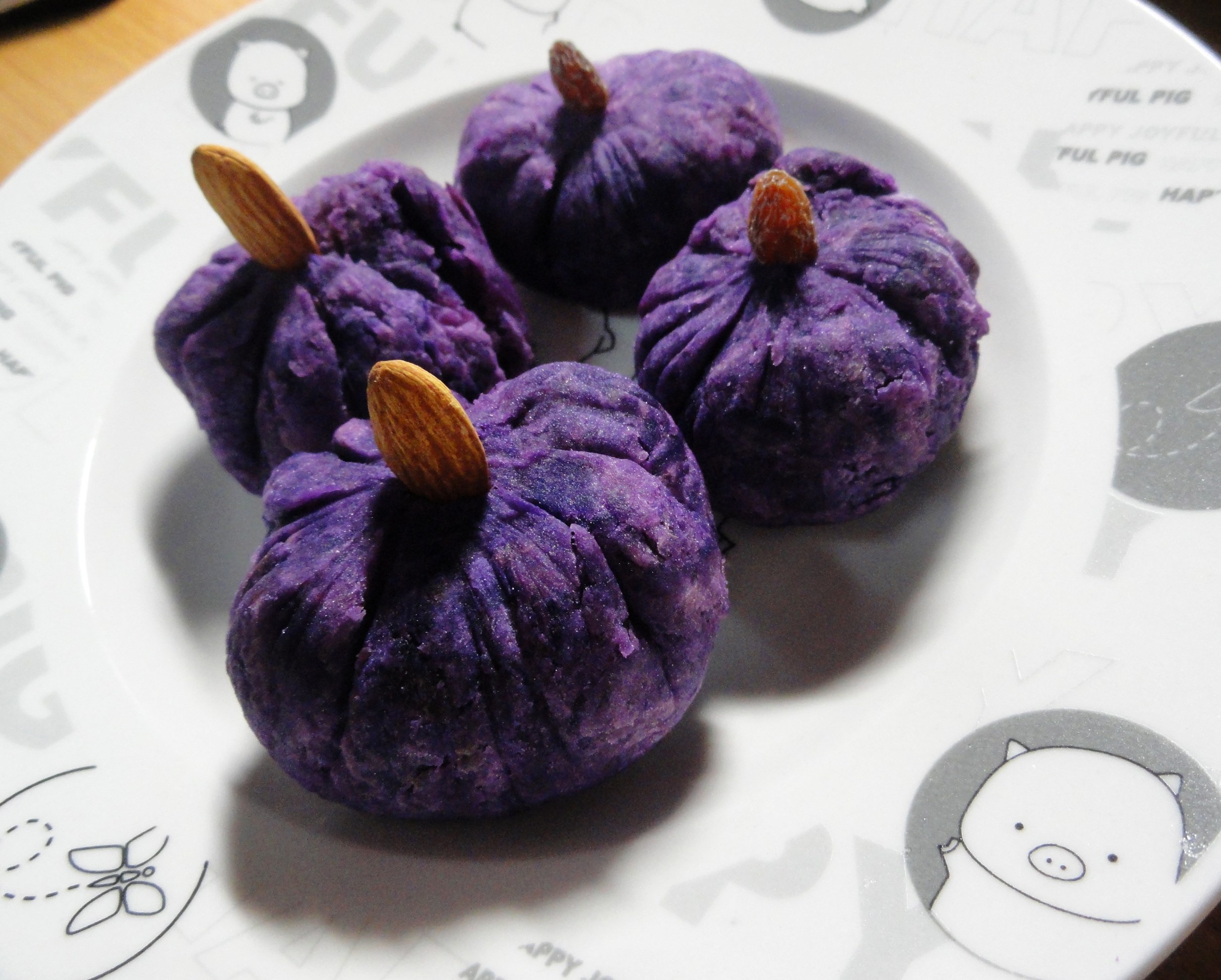 紫薯茶巾绞