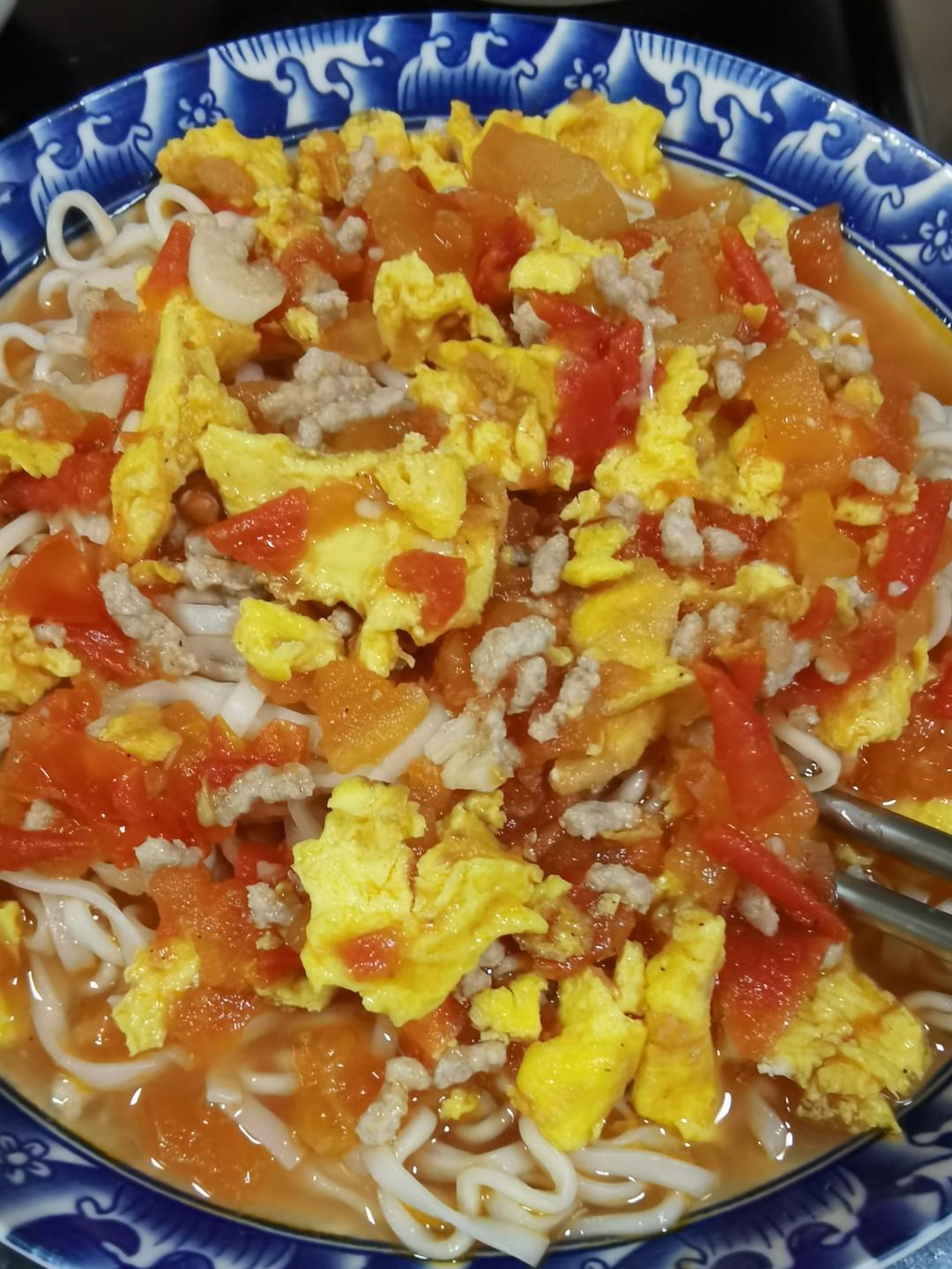 全家最爱西红柿鸡蛋汤面