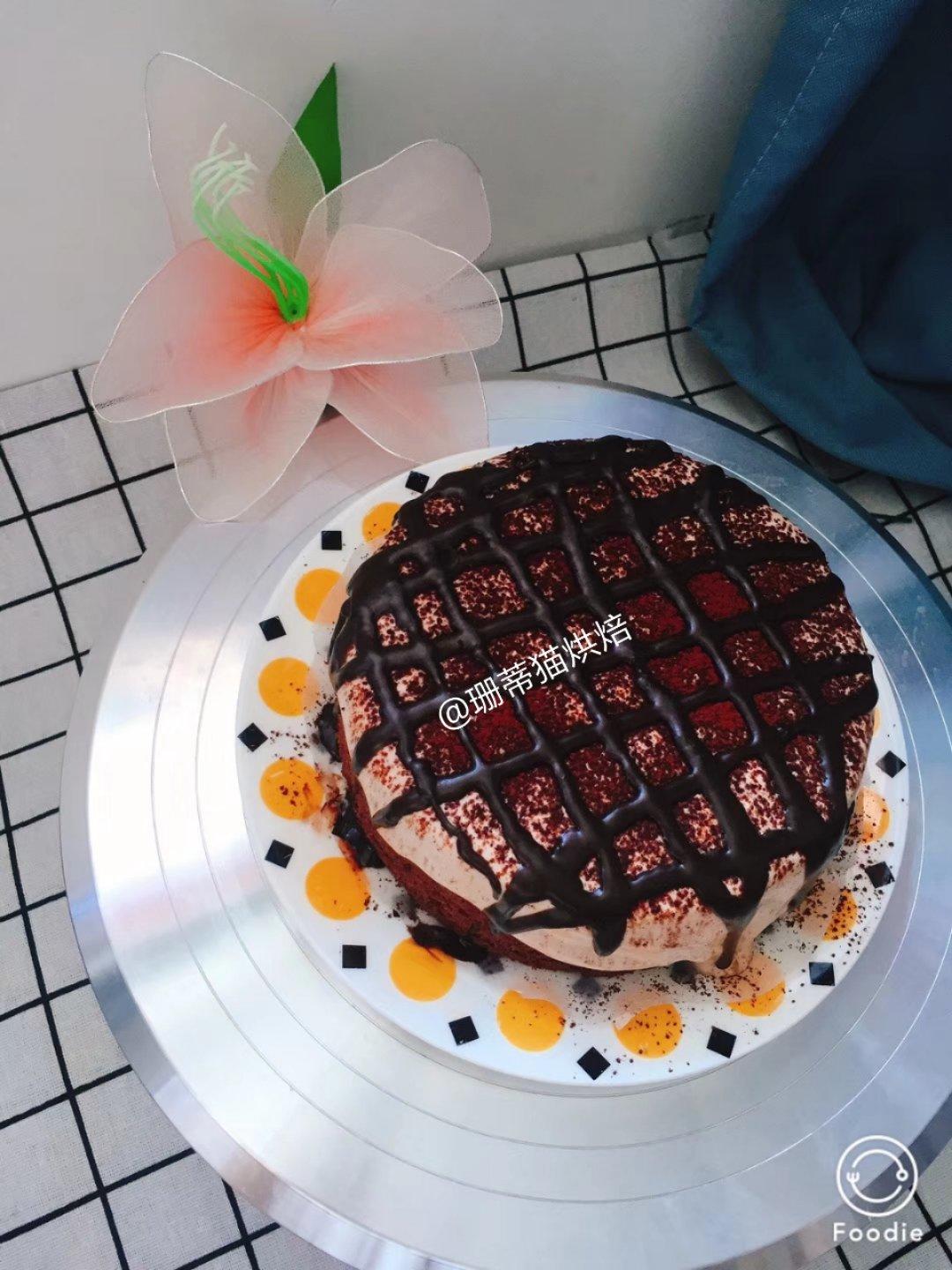 #视频教程#有灵魂的脏脏蛋糕，戚风生涯的巅峰之作，劣狐狐烘焙