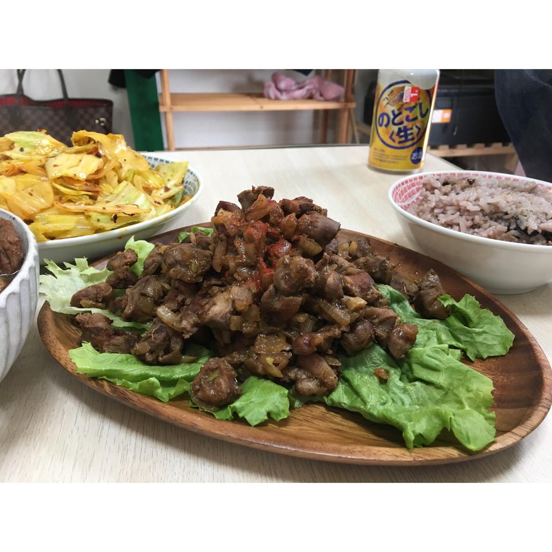 香烤鸡胗丨健康·三餐