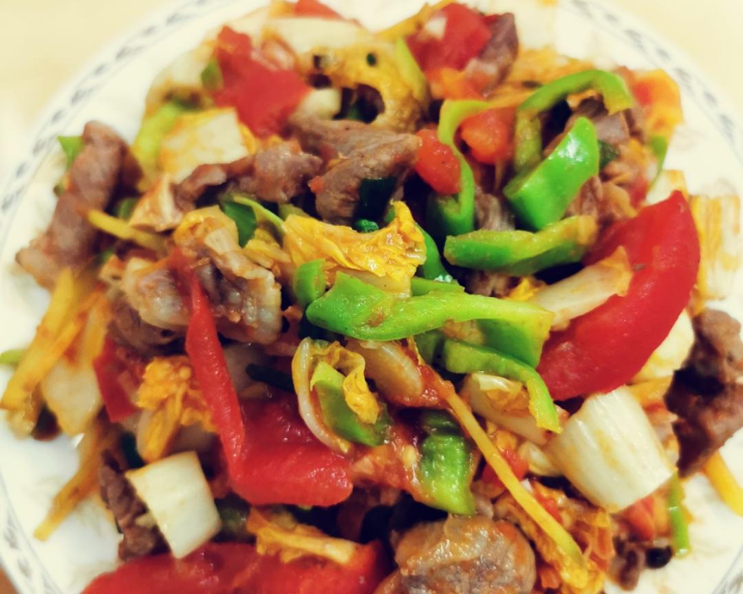 无油蔬菜烩羊肉