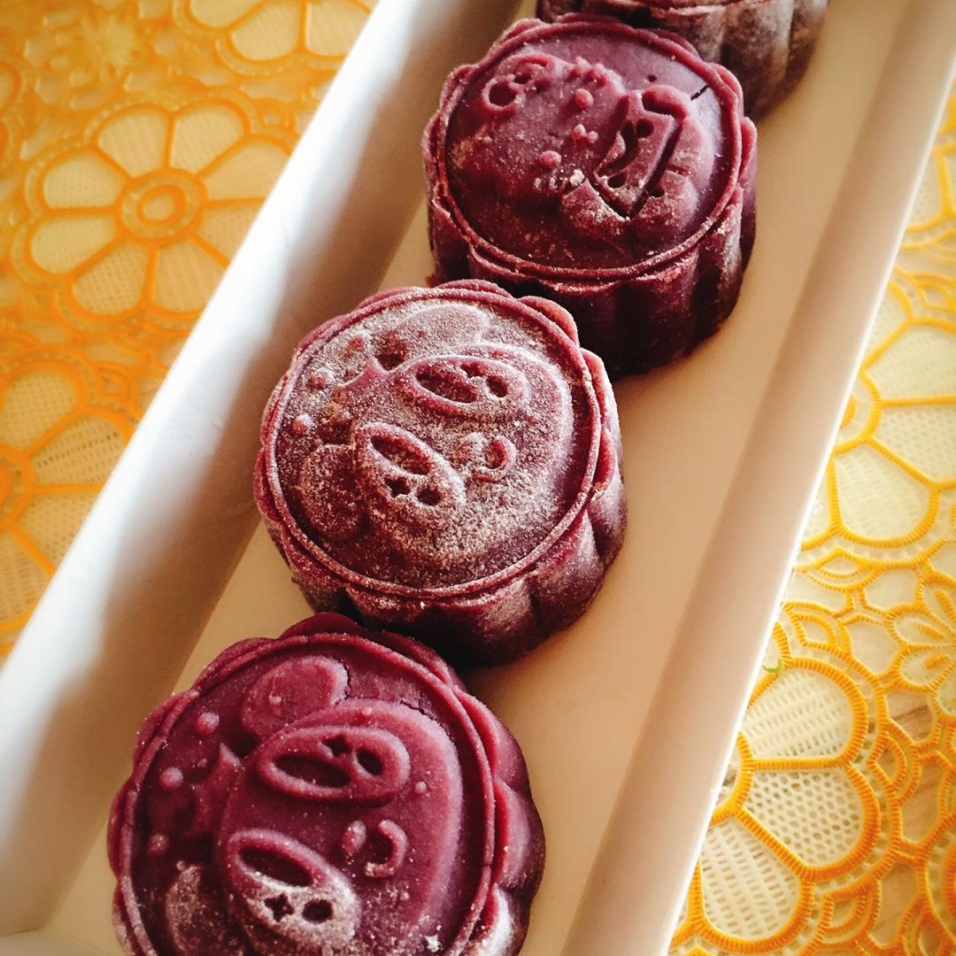 mokina做的紫薯豆沙糕