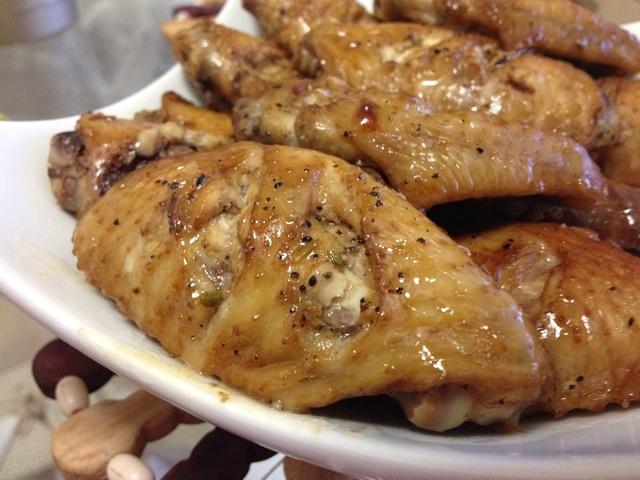 黑胡椒柠檬烤鸡翅