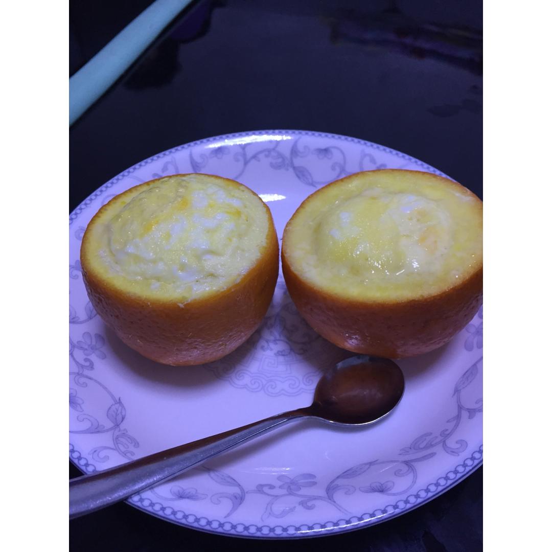 橙香蛋羹