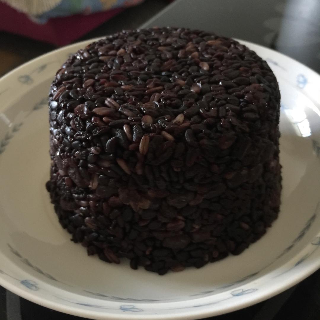 慧慧慧慧_l做的黑米豆沙糕