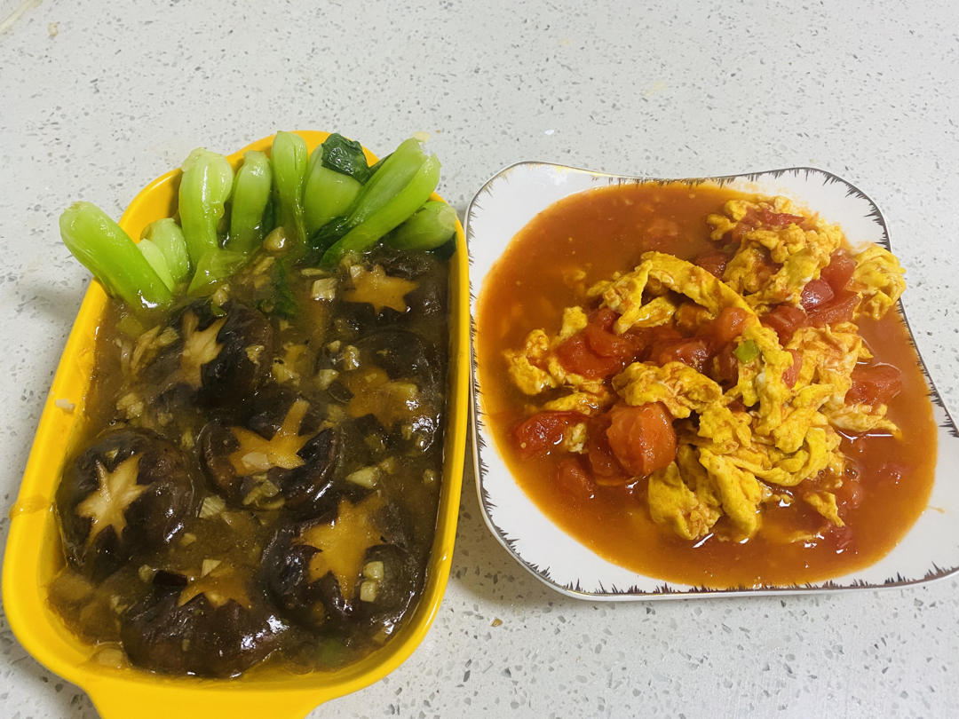 蚝油香菇小油菜