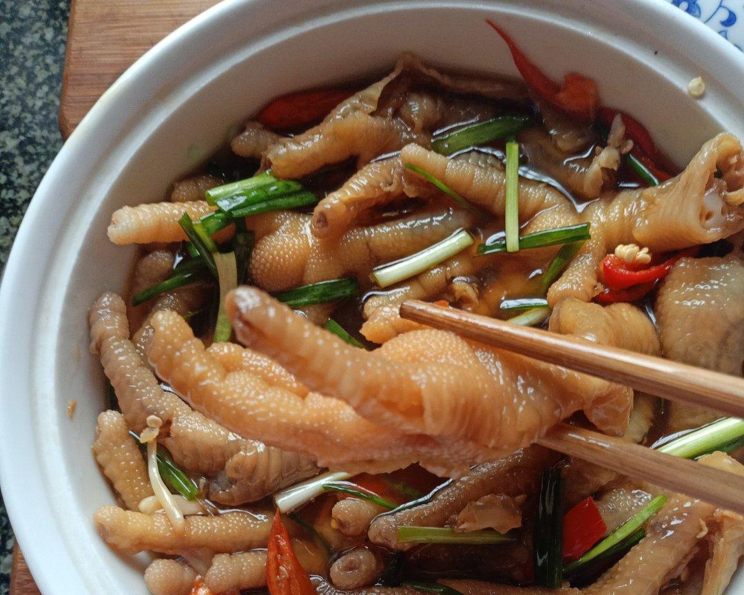 酸辣无骨鸡爪的做法