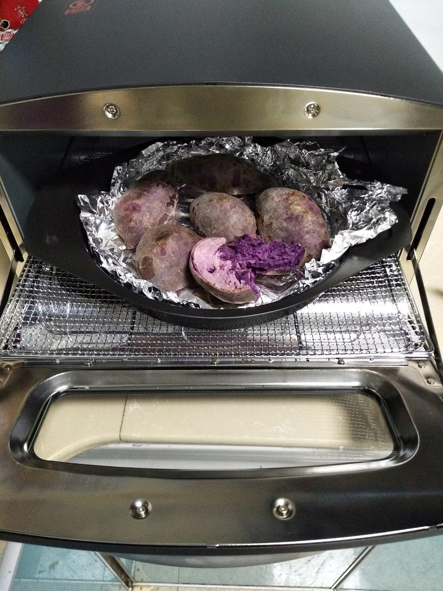 一雷电法王一做的烤紫薯烤箱版