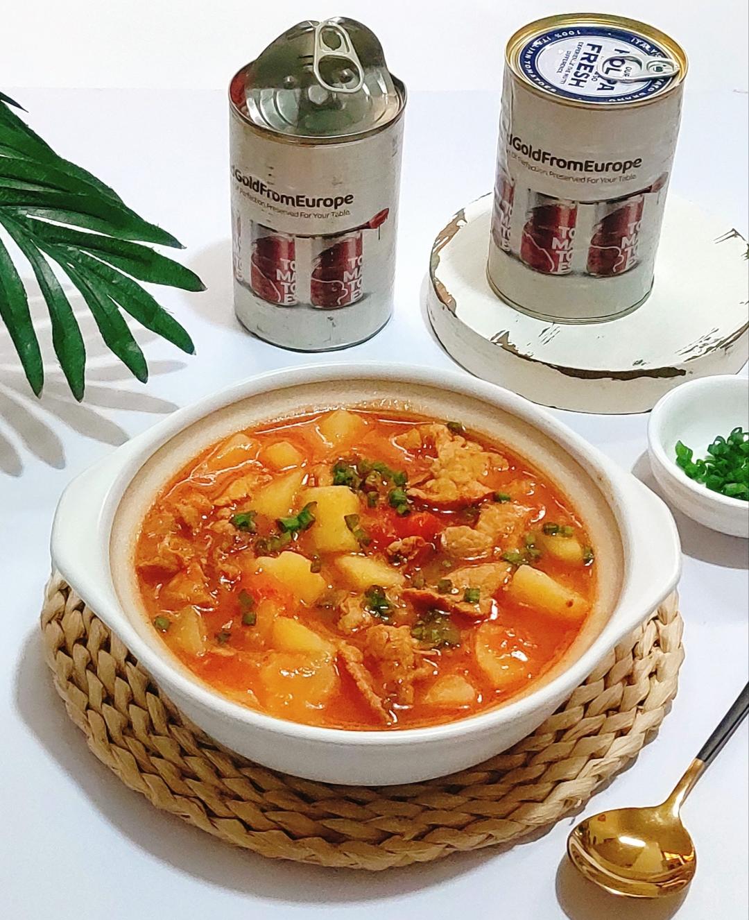 番茄土豆肥牛煲