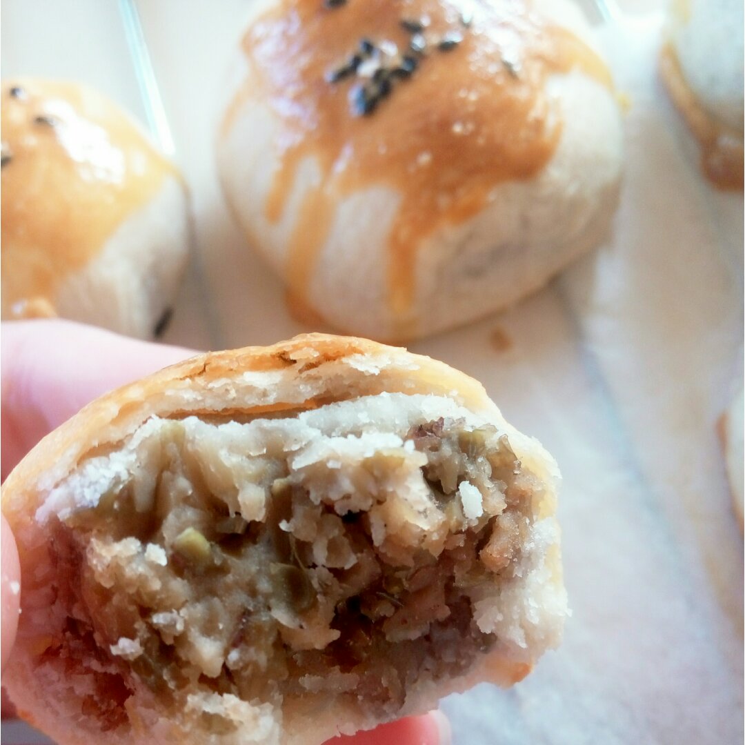 红豆酥饼（附油酥不测漏的办法）