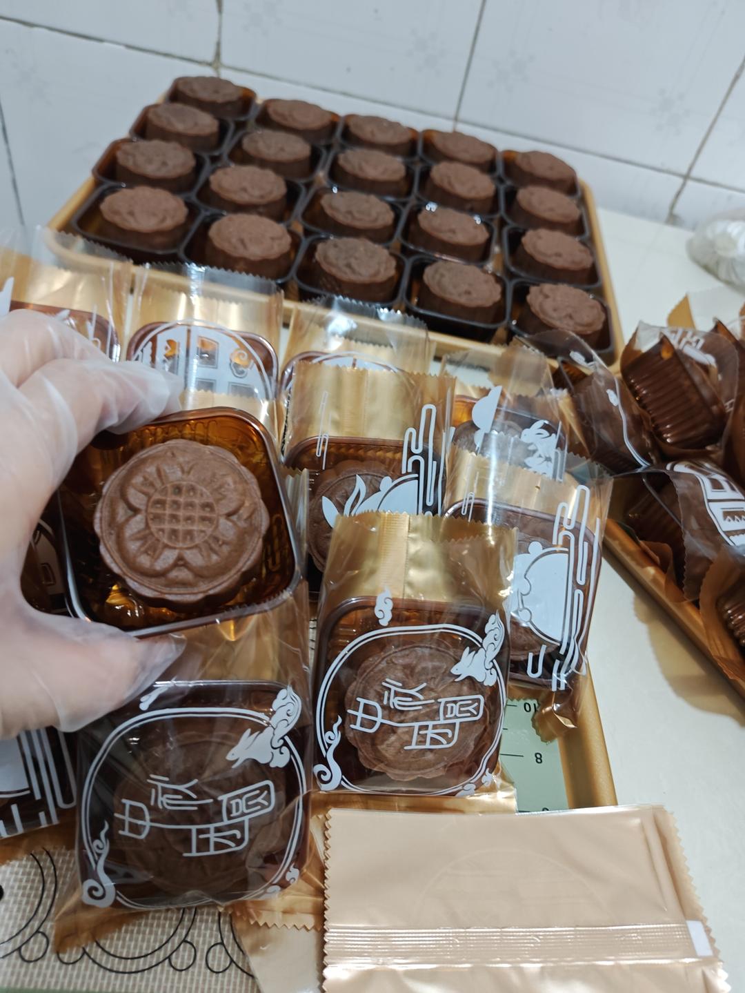 巧克力椰蓉蔓越莓月饼