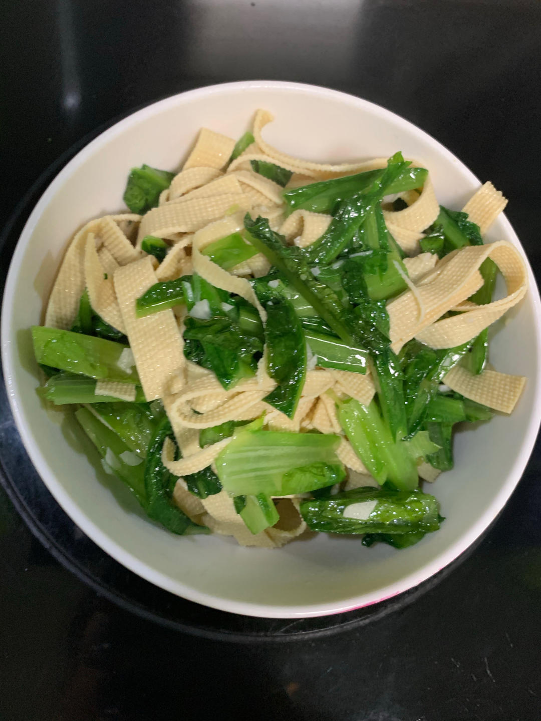油麦菜混搭豆腐皮